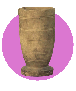 ظرف چوبی قدیمی در کاخ موزه فلاحتی